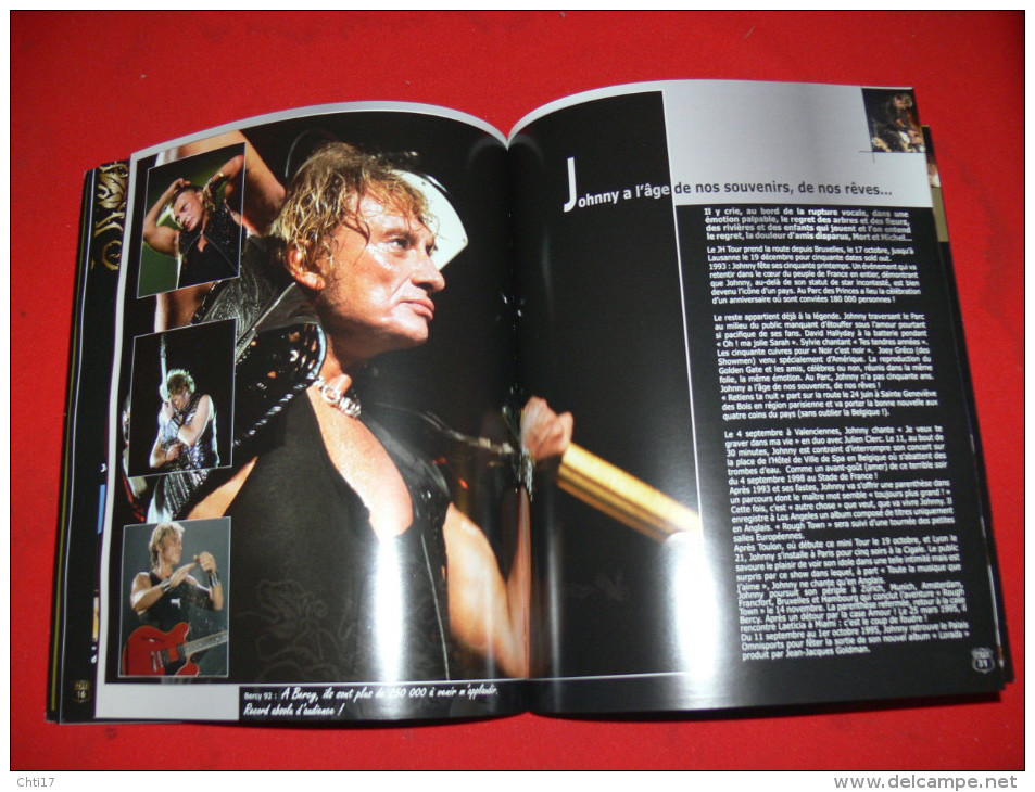JOHNNY HALLYDAY  /  PROGRAMME OFFICIEL 2008  /  TOUR 66 /  50 PAGES