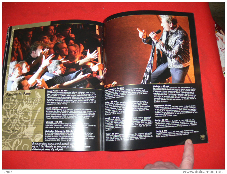 JOHNNY HALLYDAY  /  PROGRAMME OFFICIEL 2008  /  TOUR 66 /  50 PAGES