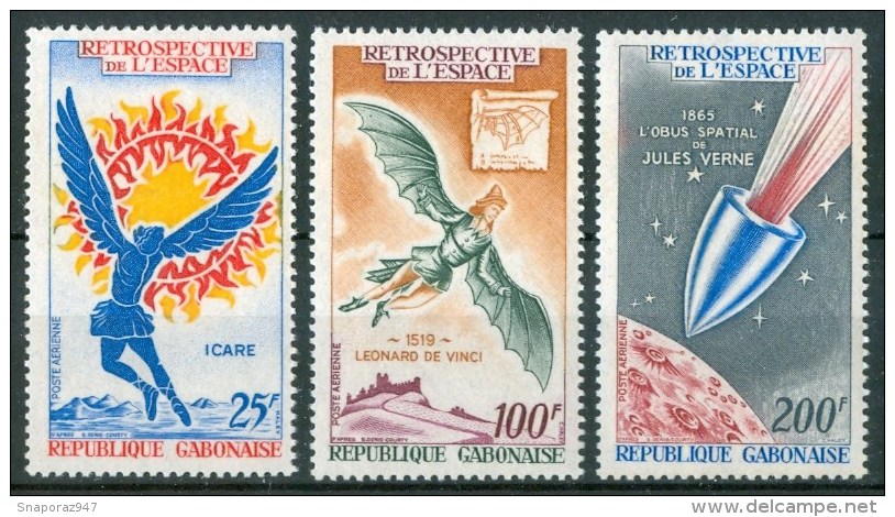 1970 Gabon Retrospettiva Dello Spazio Space Espace Set MNH**B639 - Africa