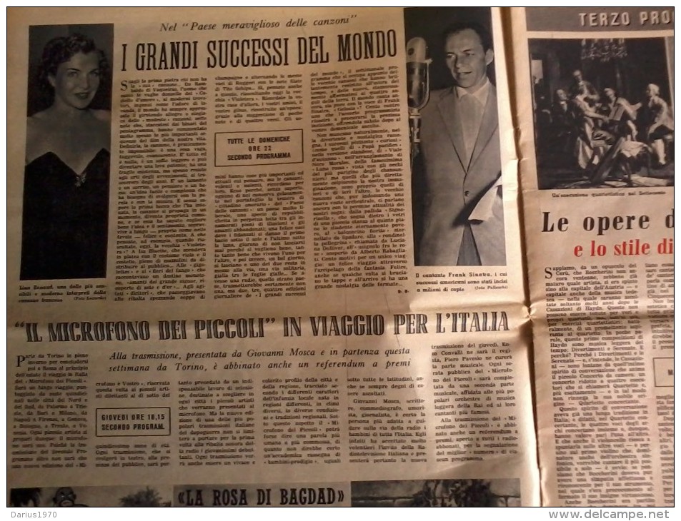 Rivista Sett.le N ° 2 - Gen.1954 - Radiocorriere - RAI-TV. Completo - 32 Pagine- Molte Foto Di Artisti E Pubblicità. - Altri & Non Classificati