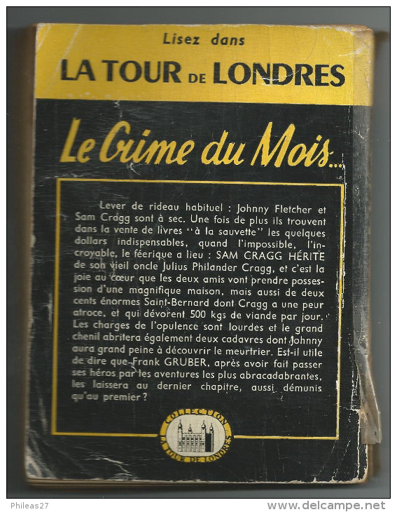 Sam Cragg Hérite  -  Franck Gruber  -  1949 - Livre Plastic - La Tour De Londres