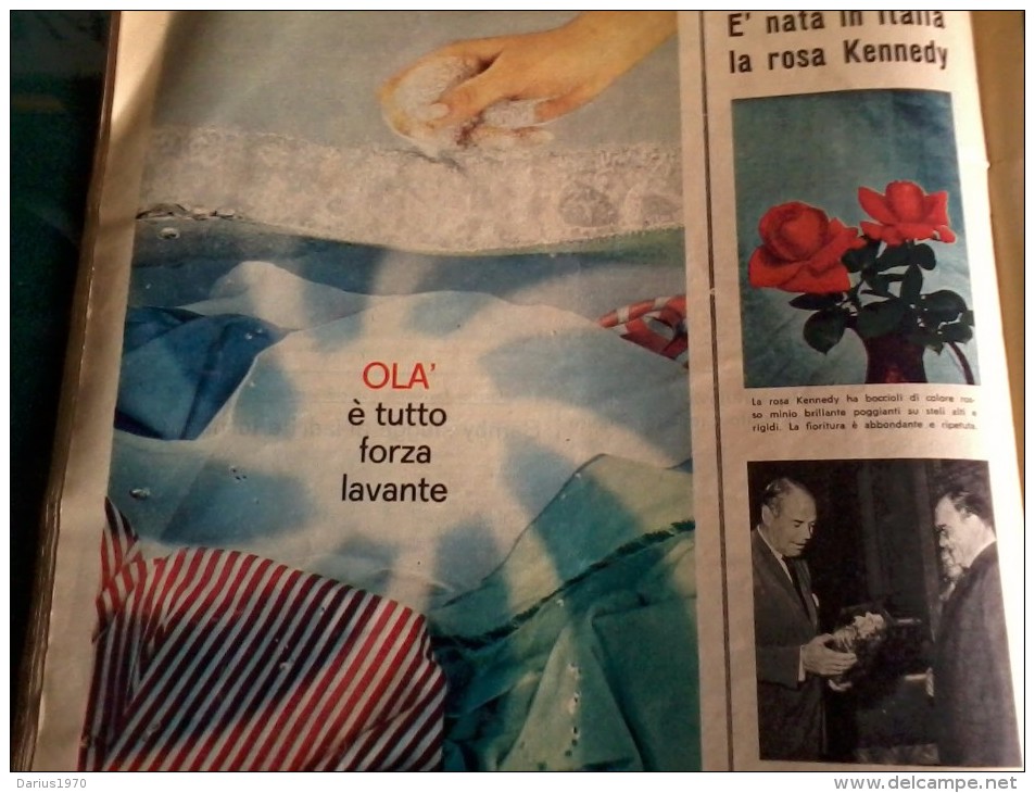 Rivista -  Domenica del Corriere - n° 60 del 9 agosto 1964 - completa 54 pag.