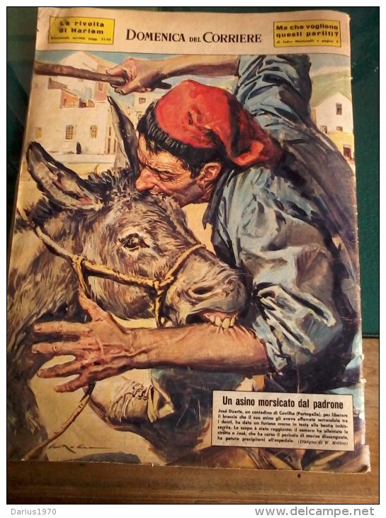 Rivista -  Domenica del Corriere - n° 60 del 9 agosto 1964 - completa 54 pag.