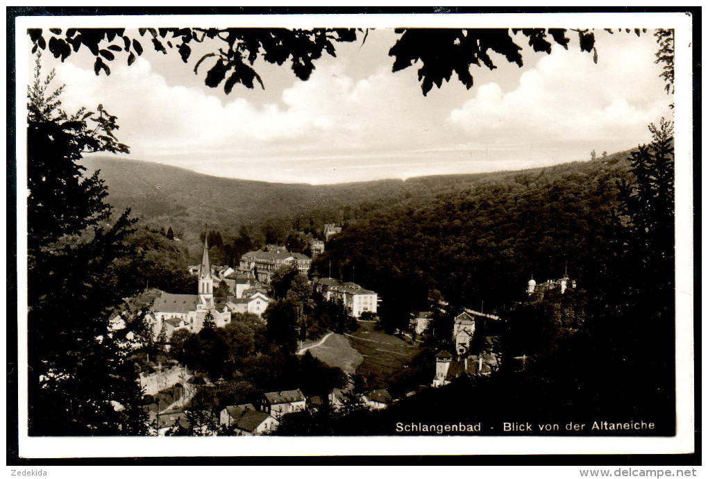 1371 - Ohne Porto - Alte Foto Ansichtskarte Schlangenbad Gel 1932 Ruppert TOP - Schlangenbad