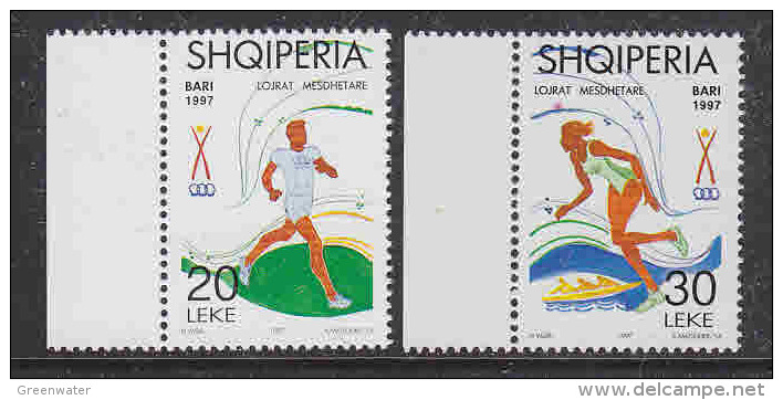 Albania 1997 Mediterranean Games 2v ** Mnh (12367) - Europese Gedachte