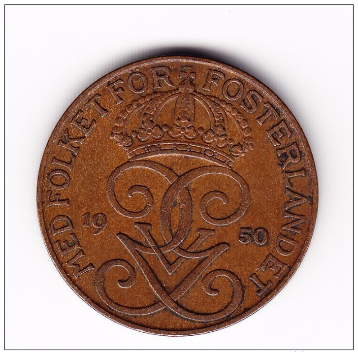 1950 Sweden 5 Ore Coin - Sweden