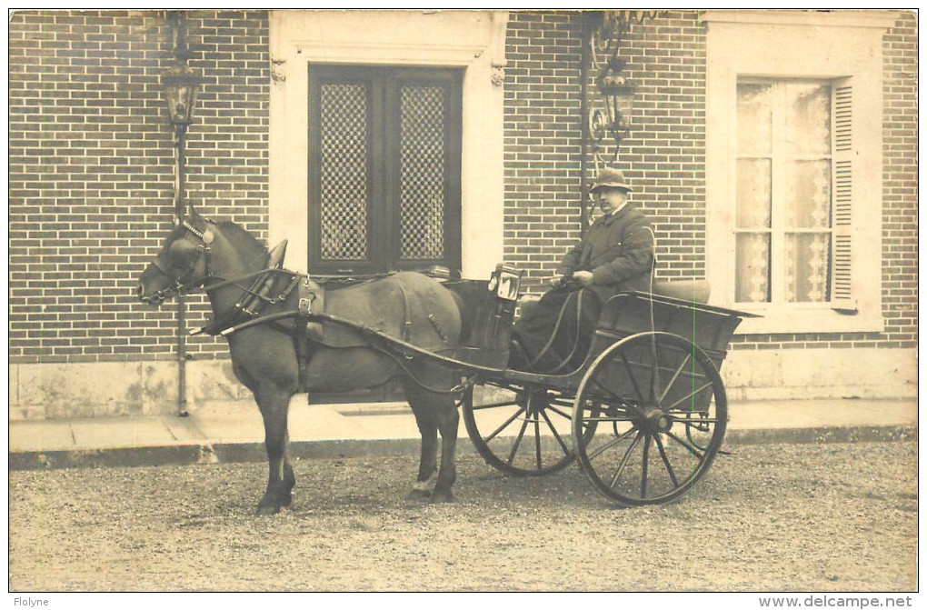 Mosnes - 2 Cartes Photos + 1 Cpa - Au Chateau Des Thomeaux , Cour De Ferme Et Attelage Cheval Cocher - Belles Animations - Autres & Non Classés