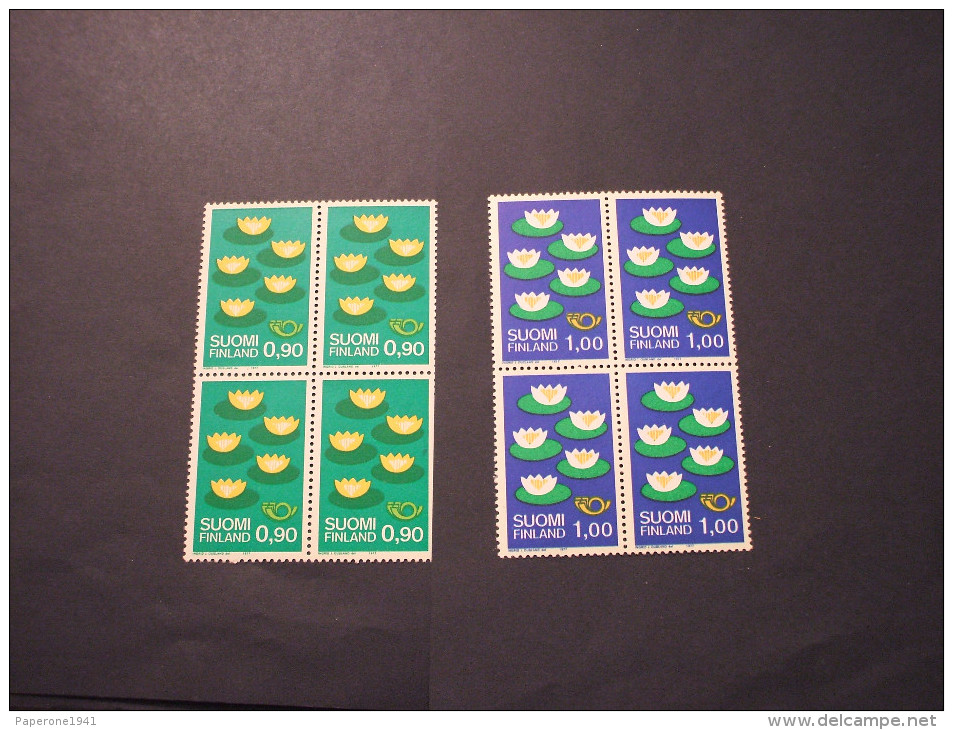 FINLANDIA - 1977 NORDEN 2 Valori, In Quartine(blocks Of Four) - NUOVI(++) - Nuovi