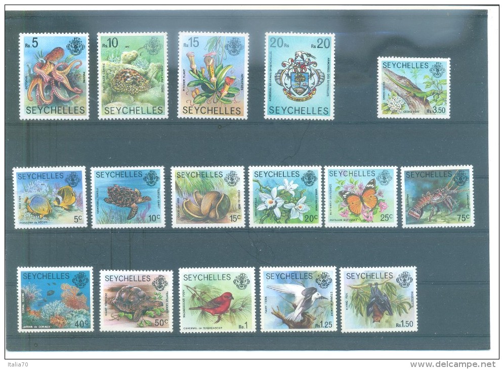 SEYCHELLES 397/409 (16V) 1977 MICHEL - Seychelles (1976-...)