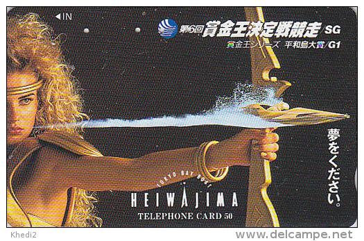 Télécarte Japon / 110-119469 - Sport TIR A L´ARC Femme - ARCHERY & Girl Japan Phonecard Telefonkarte - 190 - Sport