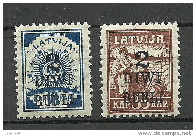 LETTLAND Latvia 1920 Michel 58 - 59 * - Lettland