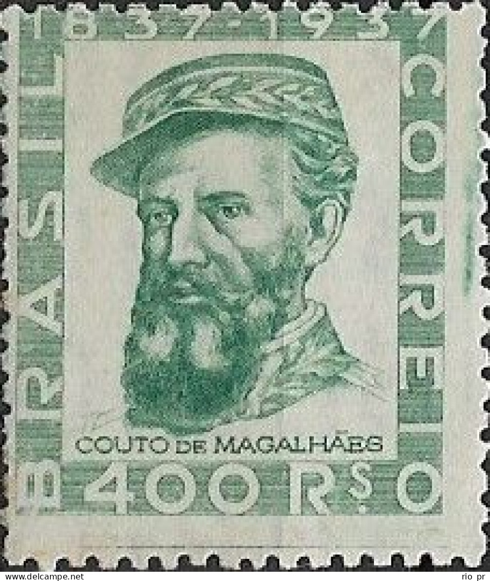 BRAZIL - GENERAL COUTO DE MAGALHÃES (1837-1898), BIRTH CENTENARY 1938 - MNH - Nuevos