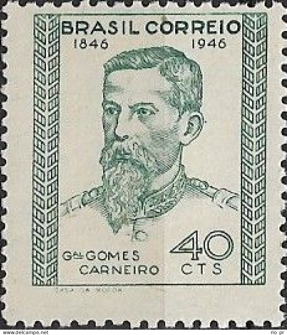 BRAZIL - BIRTH CENTENARY OF GENERAL GOMES CARNEIRO (1846-1894) 1946 - MNH - Nuevos