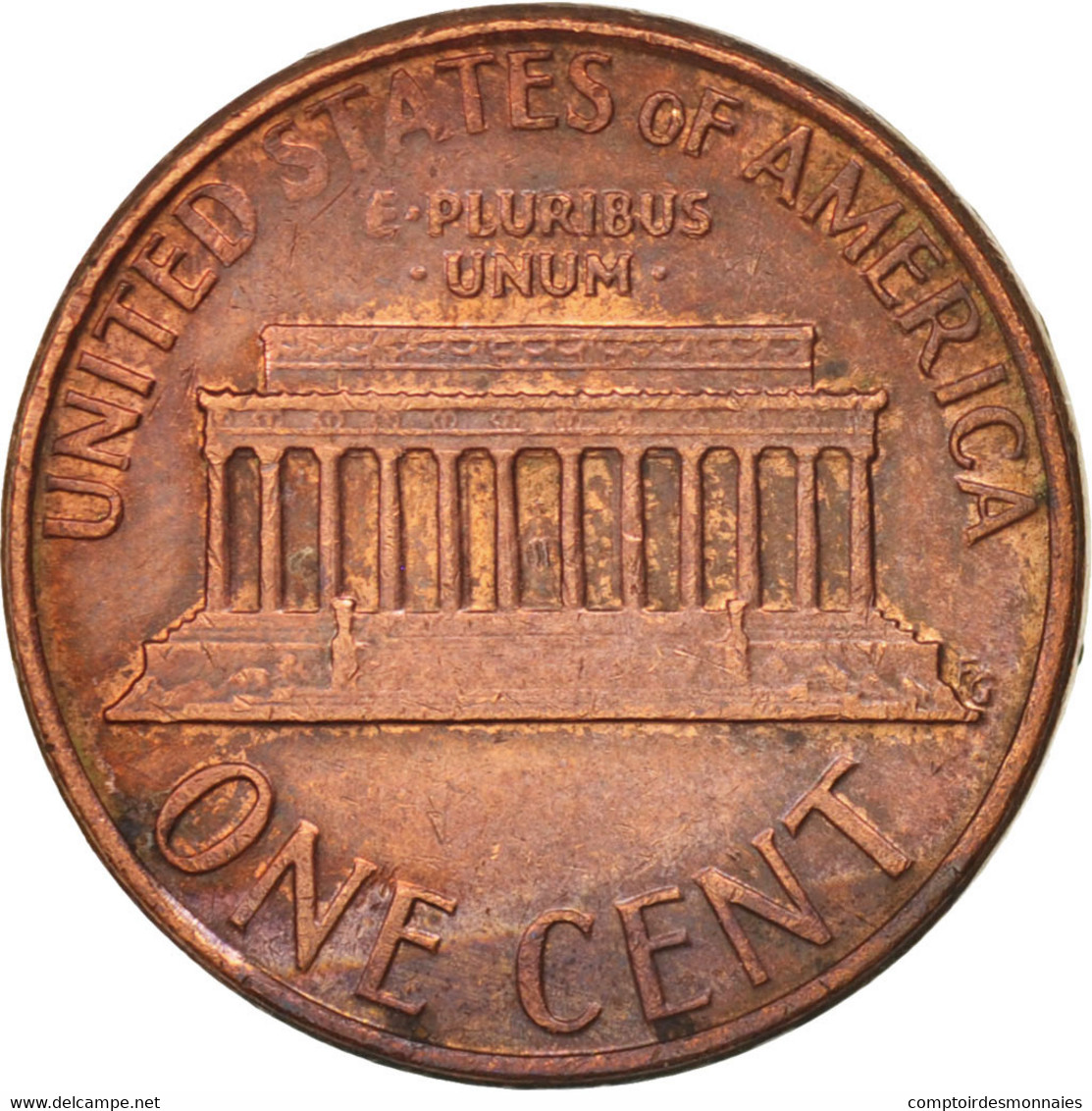 Monnaie, États-Unis, Lincoln Cent, Cent, 1979, U.S. Mint, Denver, TTB+, Laiton - 1959-…: Lincoln, Memorial Reverse