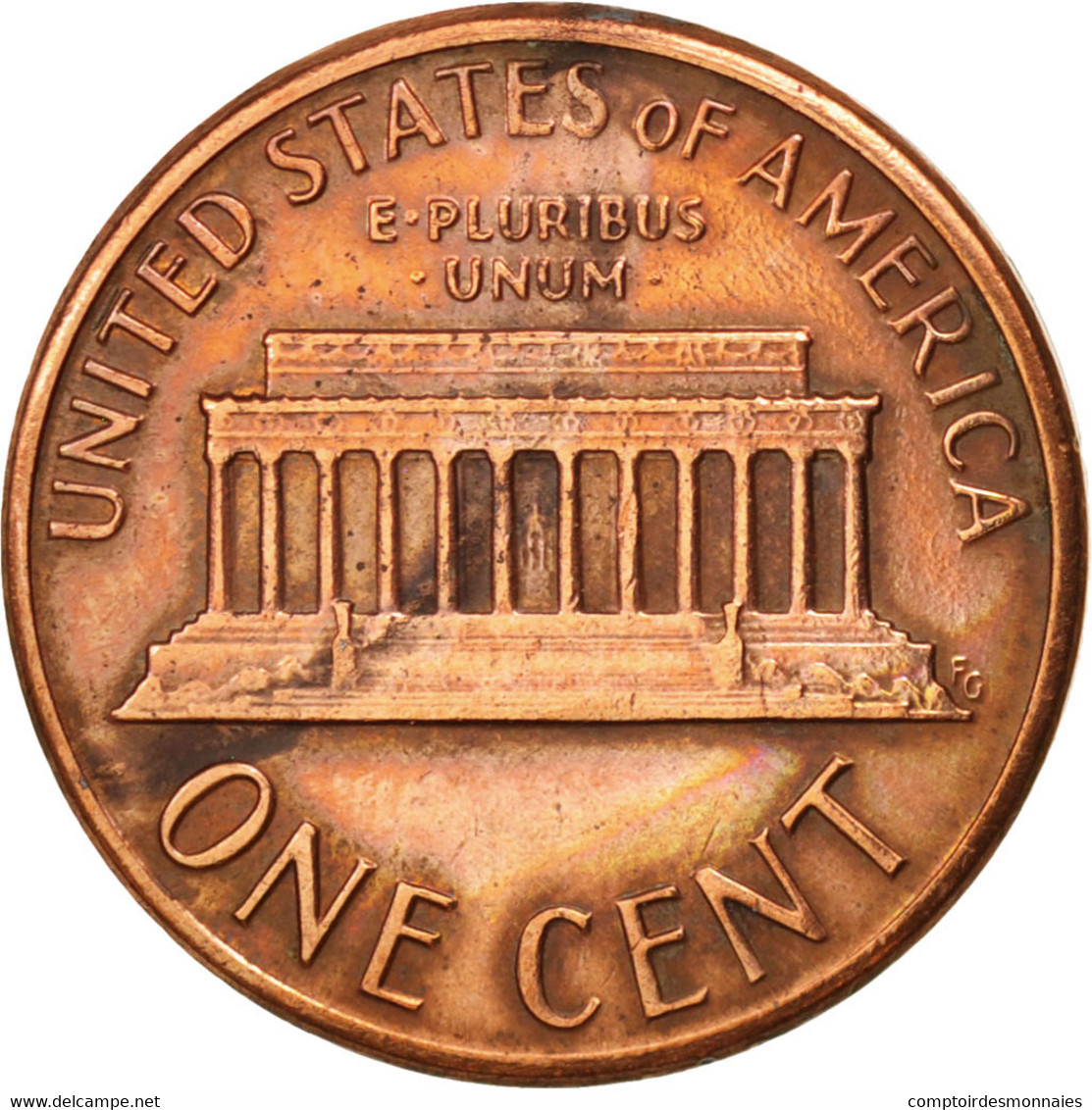 Monnaie, États-Unis, Lincoln Cent, Cent, 1986, U.S. Mint, Philadelphie, TTB+ - 1959-…: Lincoln, Memorial Reverse