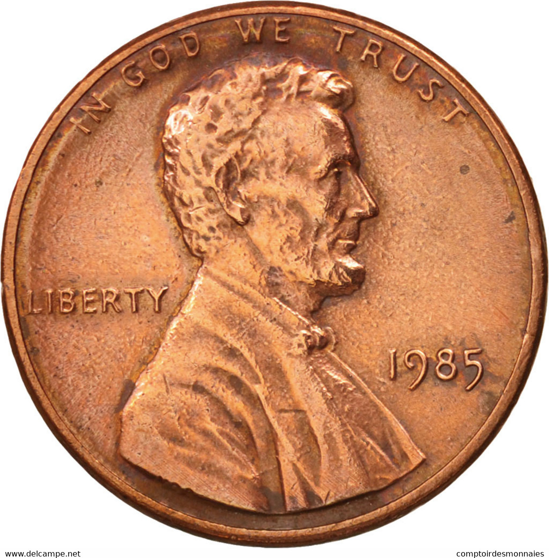 Monnaie, États-Unis, Lincoln Cent, Cent, 1985, U.S. Mint, Philadelphie, TTB+ - 1959-…: Lincoln, Memorial Reverse