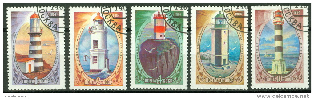 Sowjetunion 5396/5400 O Leuchttürme - Used Stamps