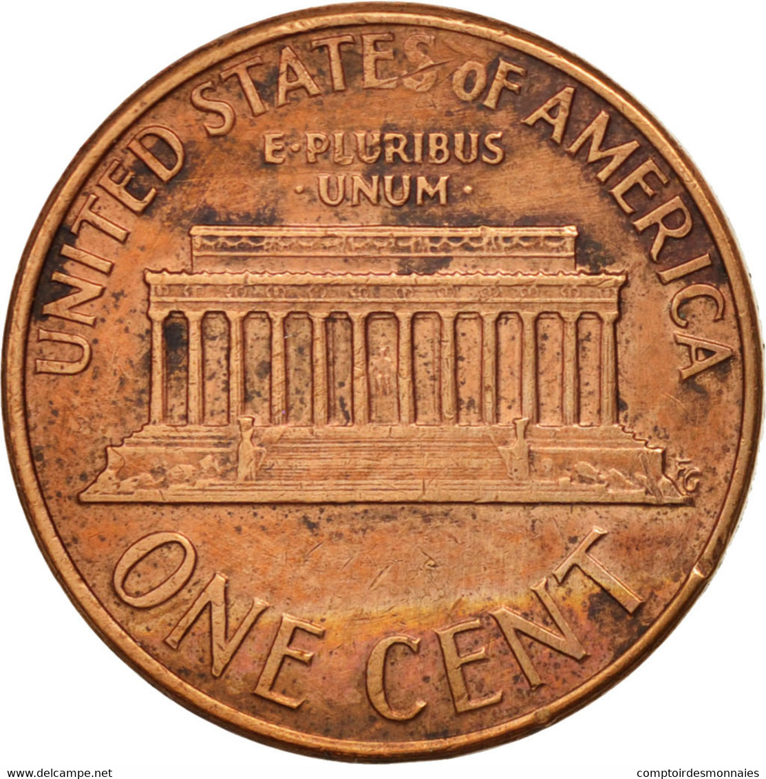 Monnaie, États-Unis, Lincoln Cent, Cent, 1974, U.S. Mint, Philadelphie, TTB+ - 1959-…: Lincoln, Memorial Reverse