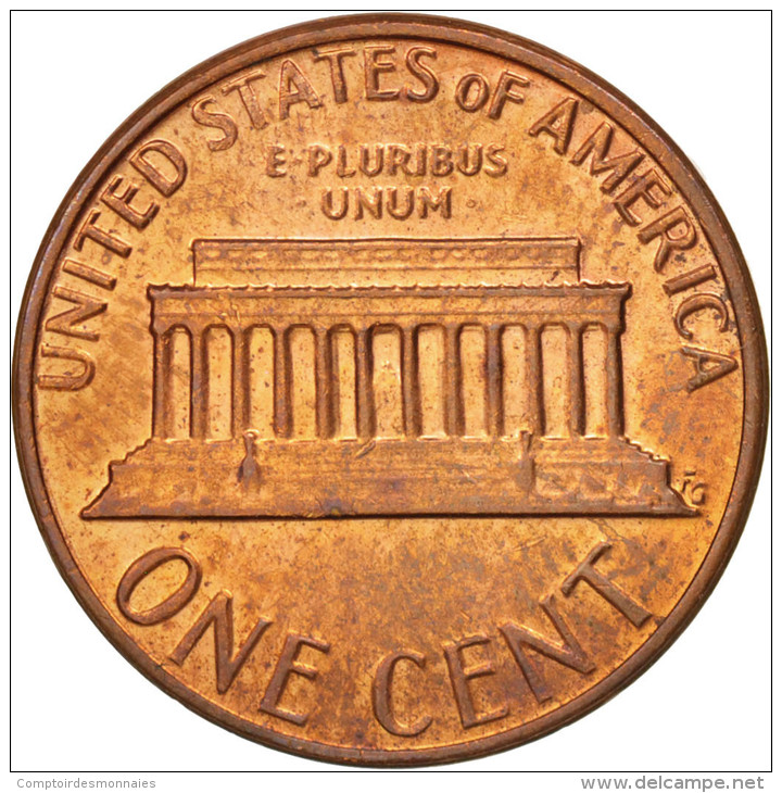 États-Unis, Lincoln Cent, 1981, Philadelphia, SUP+, KM:201 - 1959-…: Lincoln, Memorial Reverse