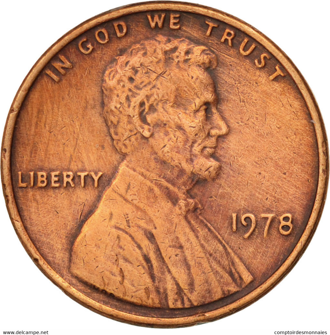 Monnaie, États-Unis, Lincoln Cent, Cent, 1978, U.S. Mint, Philadelphie, TTB - 1959-…: Lincoln, Memorial Reverse