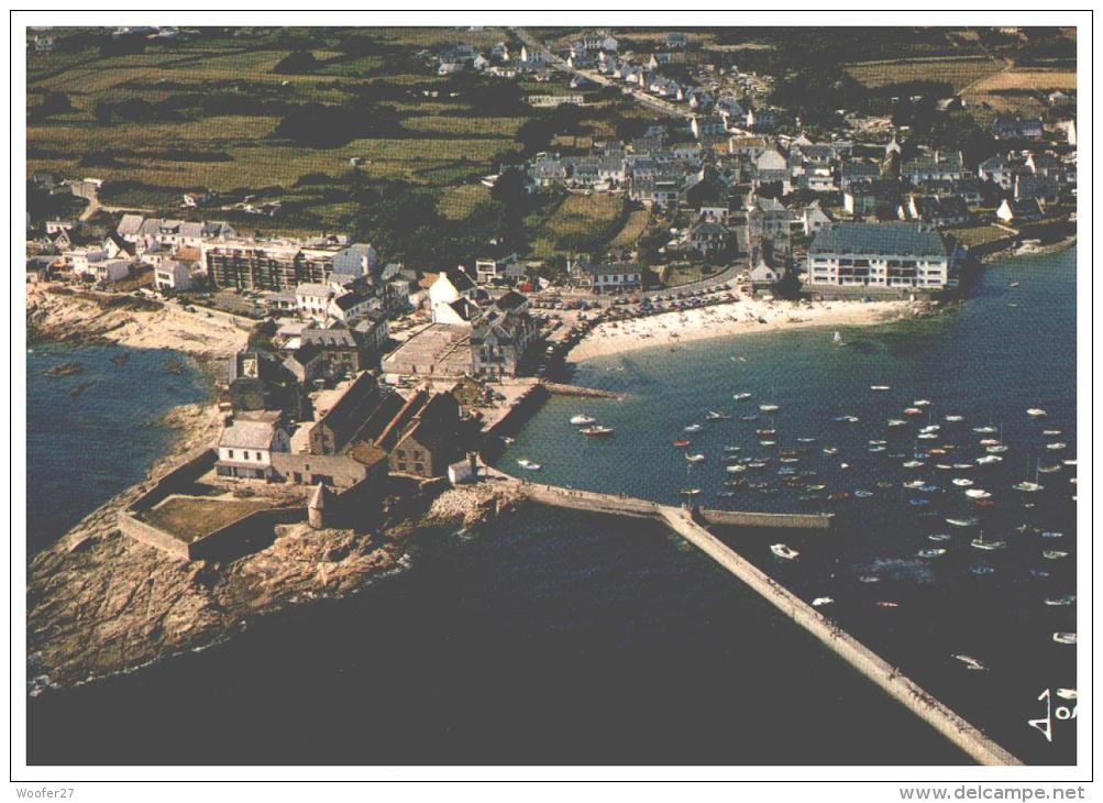 CPM   PLOEMEUR   ,    Le Petit Port De Lomener Sur La Route Côtière De Lorient Et Les Environs Vu Du Ciel - Ploemeur