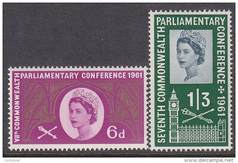 GB, 1961 PARLIAMENT CONFERANCE 2 MNH - Nuevos