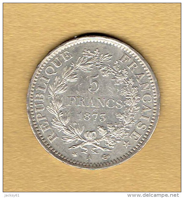 5 Francs Hercule 1873 A - Autres & Non Classés