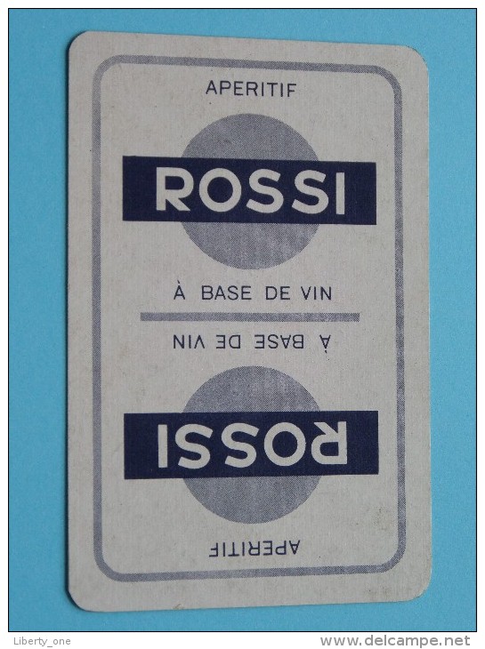 Aperitif ROSSI A Base De Vin / JOKER ( Details - Zie Foto´s Voor En Achter ) !! - Cartes à Jouer Classiques