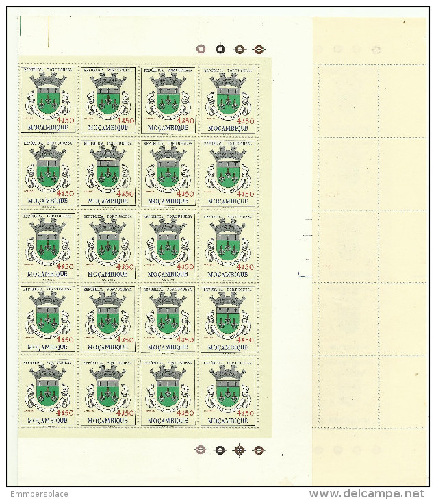 Mozambique - 1961 Arms Vila Pery 4.50e Full Sheet Of 50 MNH **     Sc 418 - Mozambique