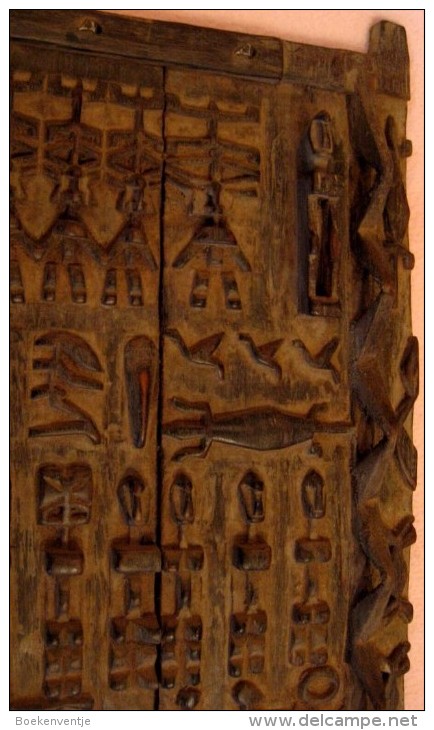 DOGON - Deur Van Honingschuur In Hout - Origineel Uit Mali - Art Africain