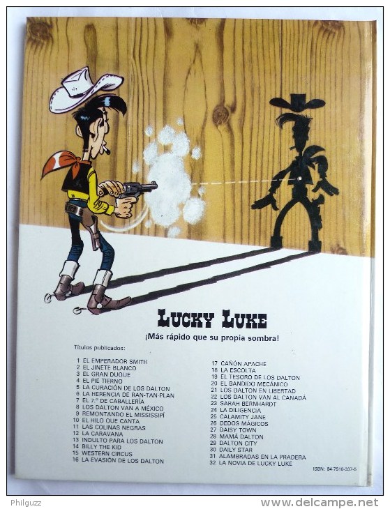 Album BANDES DESSINEES LUCKY LUKE DAILY STAR En Espagnol - GRIJALBO 1986 - Lucky Luke