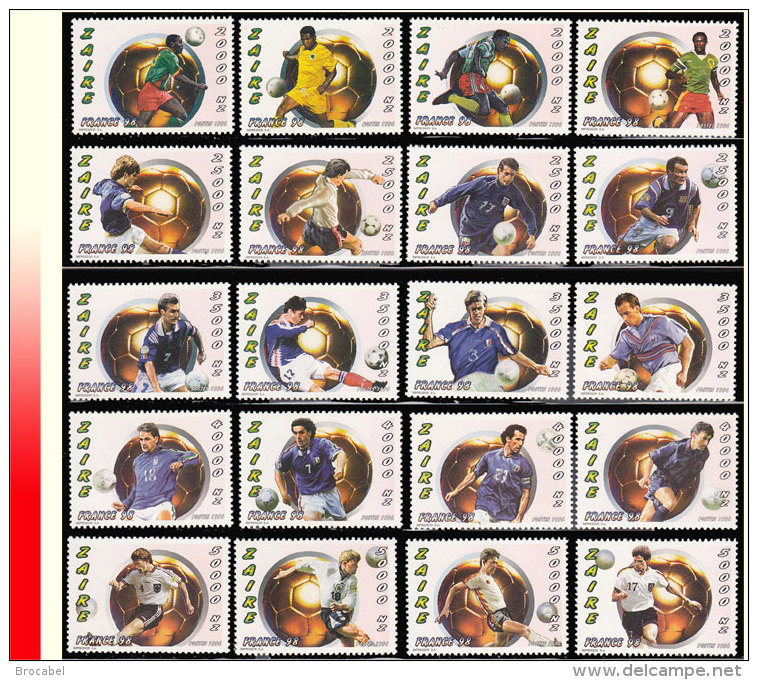 Zaire 1566/85** Coupe Du Monde De Football France 1998  MNH - Nuovi