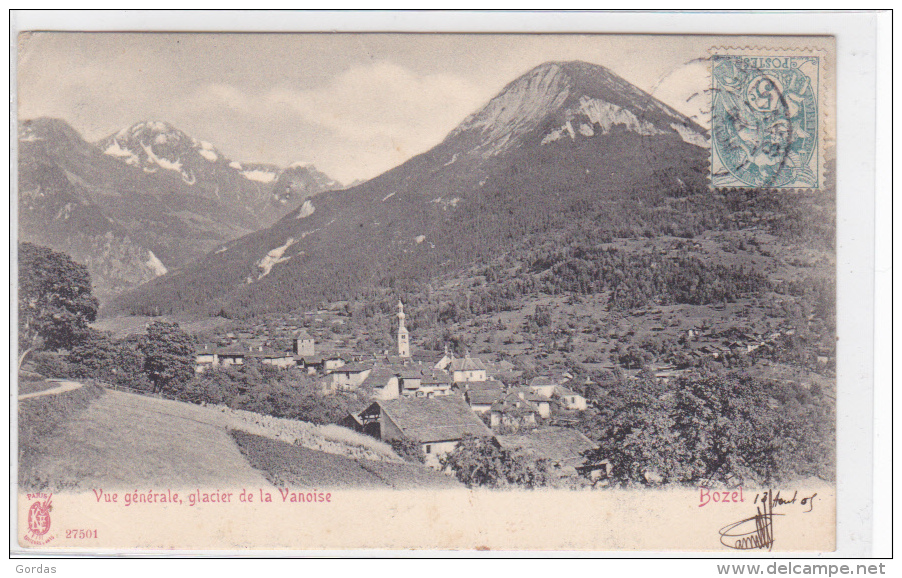 France - Bozel - Vue Generale, Glacier De La Vanoise - Bozel