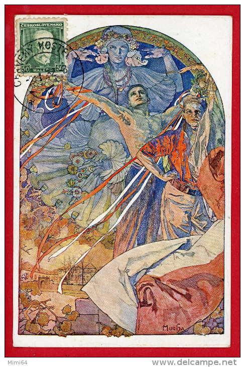 -- MUCHA -- Carte Envoyée De La République Tchècoslovaque Le 3 Janvier 1932 -- - Mucha, Alphonse