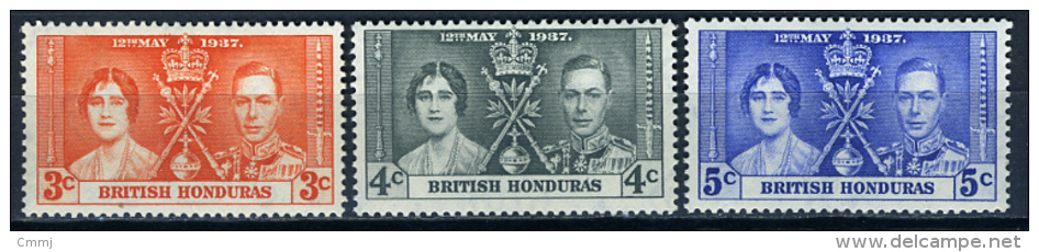 1935 - BRITISH HONDURAS - Catg. Mi. 109/111 -  LH - (T15112015...ESTERN.) - Honduras Britannique (...-1970)