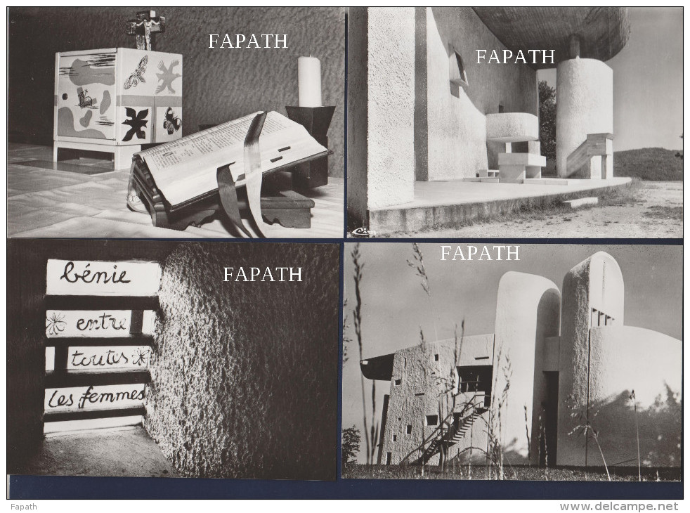 70-RONCHAMP-Chapelle De Notre-Dame Du Haut-Le Corbusier -Lot De 10 Cartes Postales Non écrite -6 Scans- 10.5 X 15 - - 5 - 99 Cartes