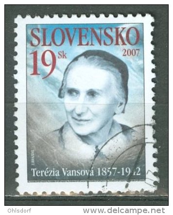 SLOVENSKO 2007: Mi 548, O - FREE SHIPPING ABOVE 10 EURO - Gebruikt