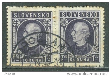 SLOVENSKO 1942: Mi 97 / YT 46, O - FREE SHIPPING ABOVE 10 EURO - Gebraucht