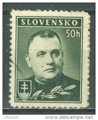 SLOVENSKO 1939: Mi 67 / YT 44, O - FREE SHIPPING ABOVE 10 EURO - Usados