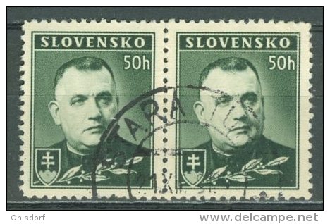 SLOVENSKO 1939: Mi 67 / YT 44, O - FREE SHIPPING ABOVE 10 EURO - Gebraucht