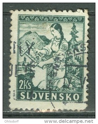 SLOVENSKO 1939: Mi 43 / YT 47, O - FREE SHIPPING ABOVE 10 EURO - Usados