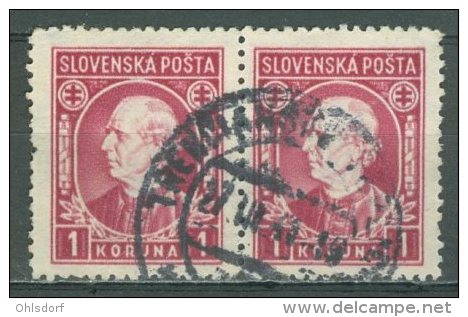 SLOVENSKO 1939: Mi 40 / YT 27, O - FREE SHIPPING ABOVE 10 EURO - Usados