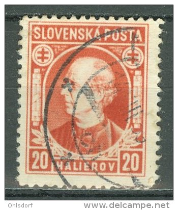 SLOVENSKO 1939: Mi 37 A / YT 24, O - FREE SHIPPING ABOVE 10 EURO - Oblitérés