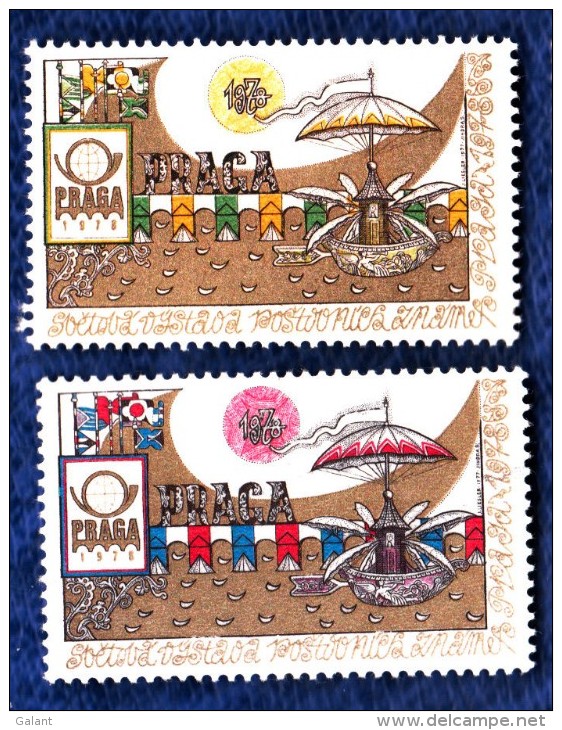 CSSR 1978 PRAGA 78 N. 2 CINDERELLA VIGNETTE MNH** - Plaatfouten En Curiosa