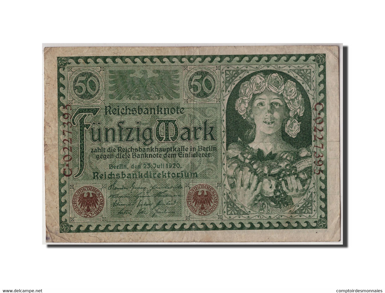 Billet, Allemagne, 50 Mark, 1920, 1920-07-23, KM:68, TB - 50 Mark