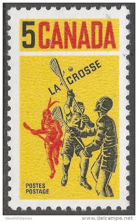 Canada. 1968 Lacrosse. 5c MNH. SG 625 - Unused Stamps