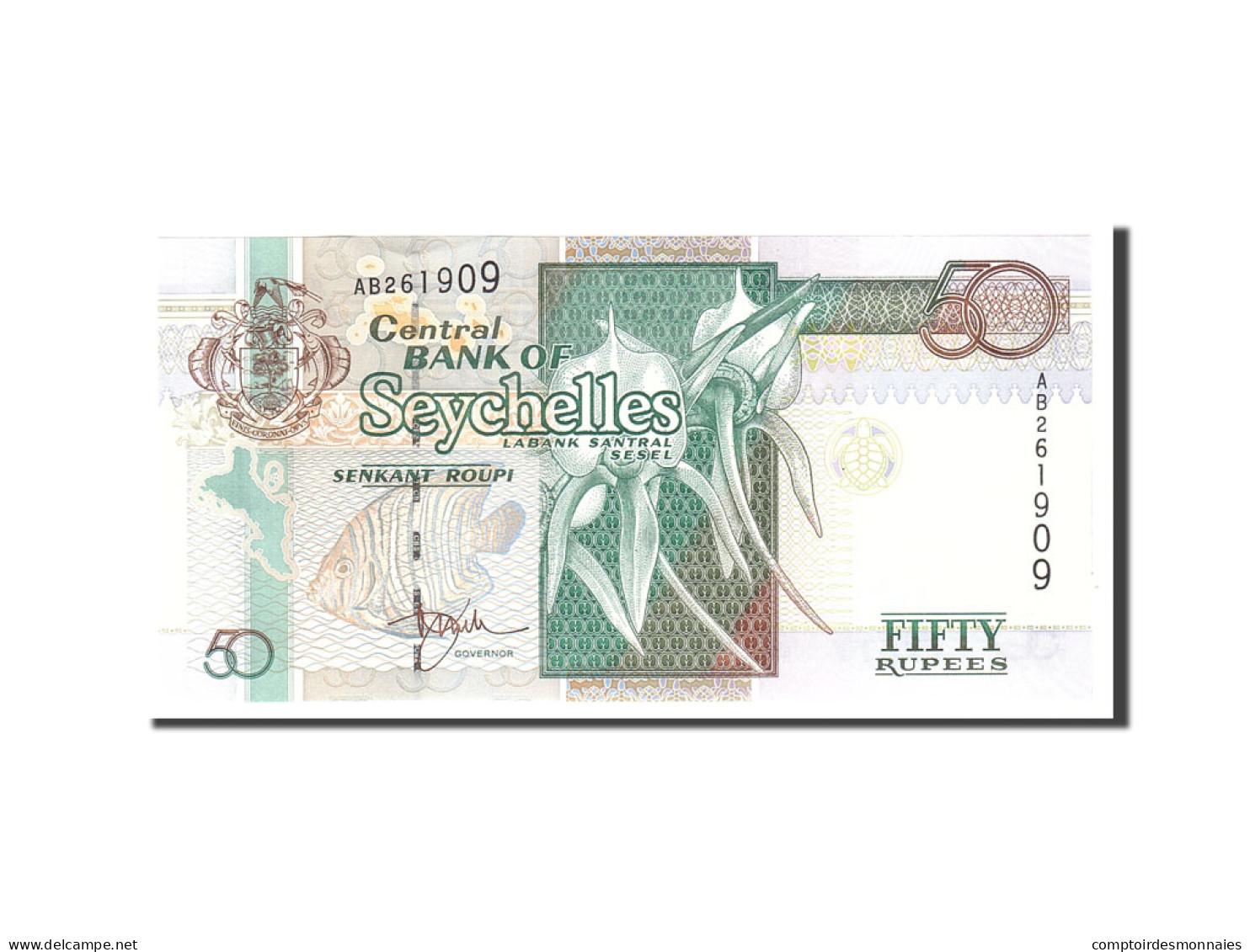 Billet, Seychelles, 50 Rupees, 1998, Undated, KM:38, NEUF - Seychelles