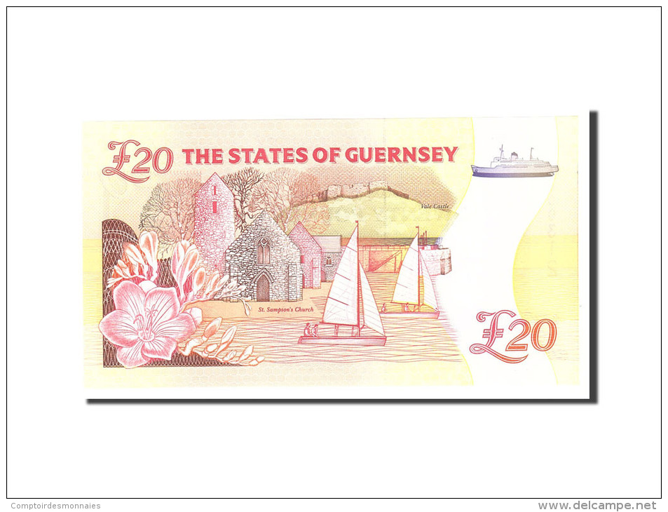 Guernsey, 20 Pounds, 1996, Undated, KM:58b, NEUF - Guernsey