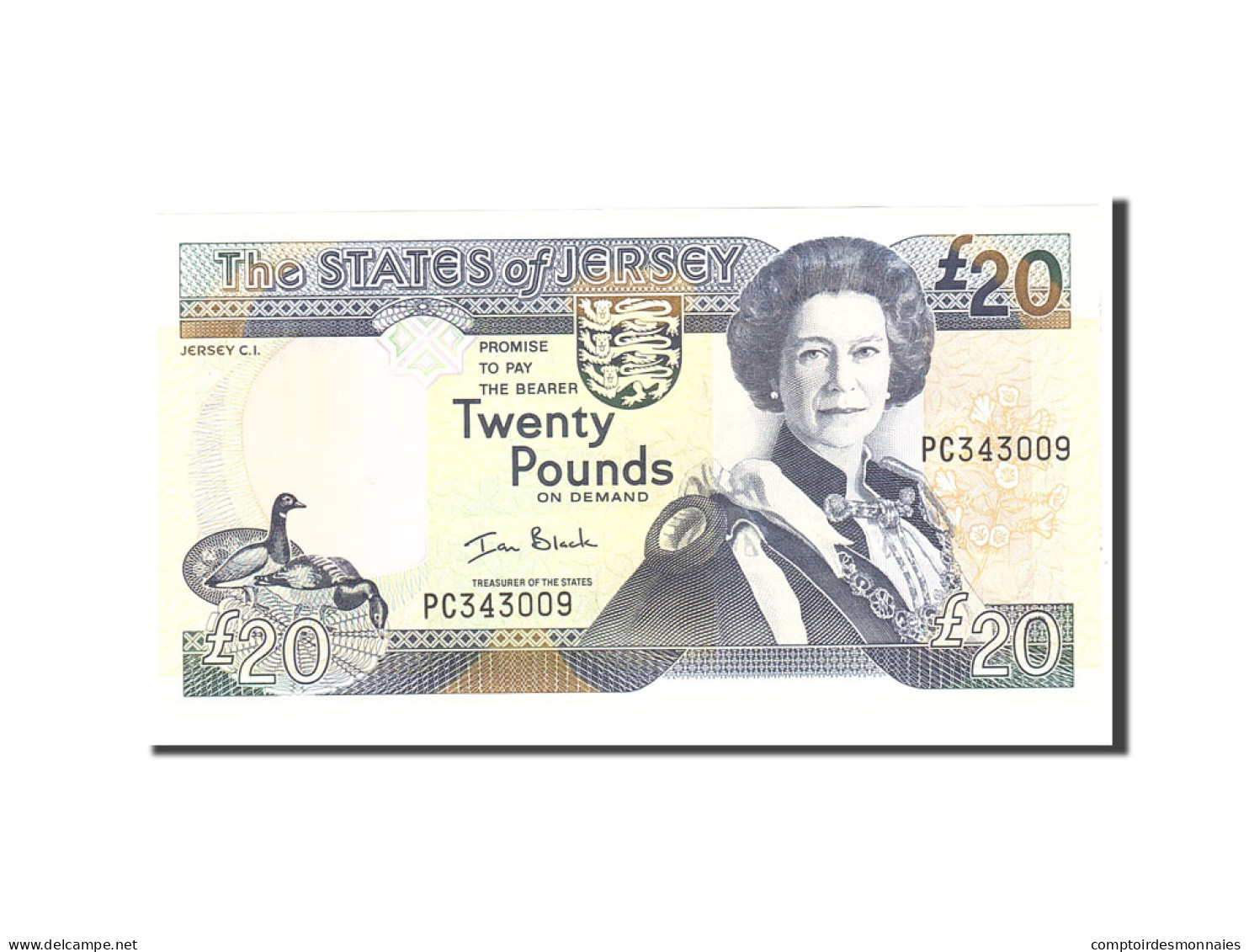 Billet, Jersey, 20 Pounds, 2000, Undated, KM:29a, NEUF - Jersey