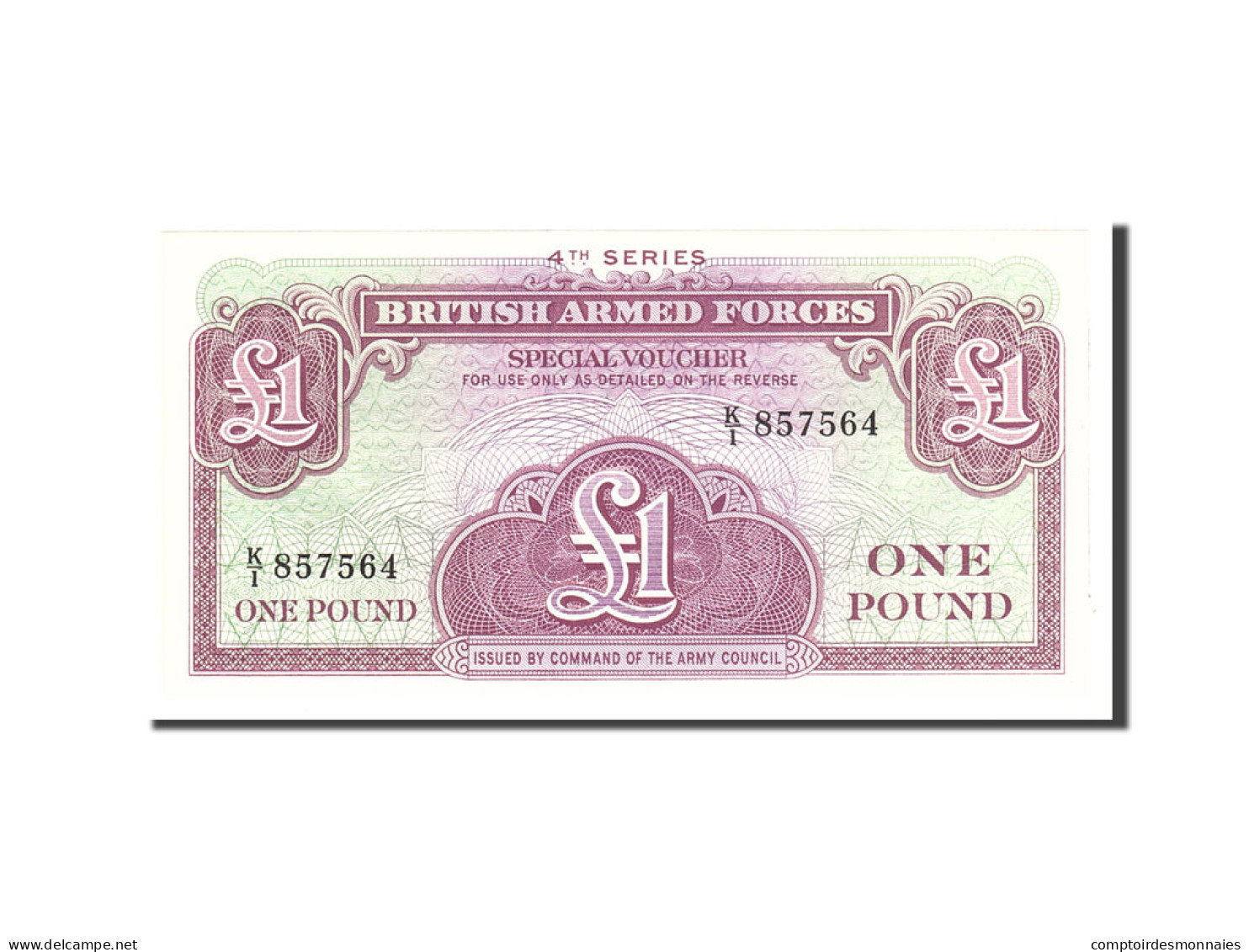Billet, Grande-Bretagne, 1 Pound, 1962, Undated, KM:M36a, NEUF - British Armed Forces & Special Vouchers